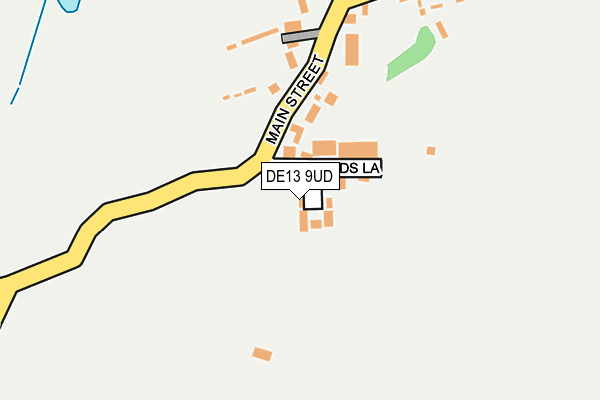 DE13 9UD map - OS OpenMap – Local (Ordnance Survey)