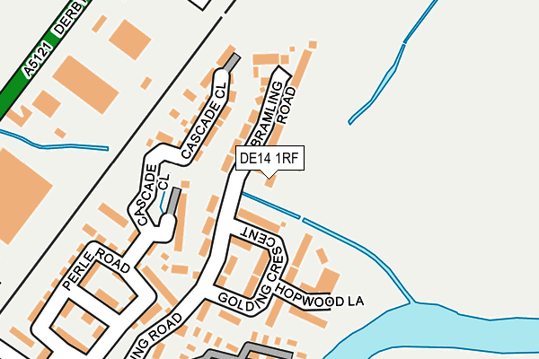 DE14 1RF map - OS OpenMap – Local (Ordnance Survey)