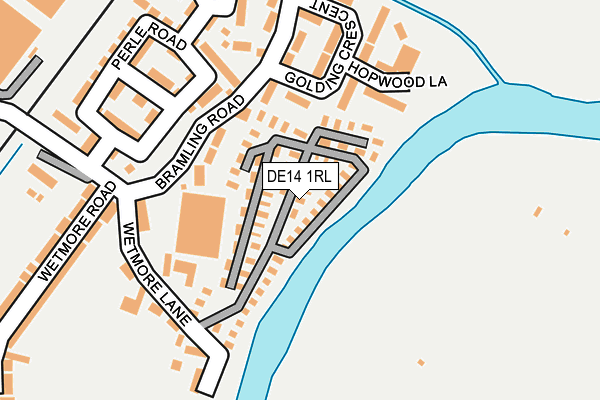 DE14 1RL map - OS OpenMap – Local (Ordnance Survey)