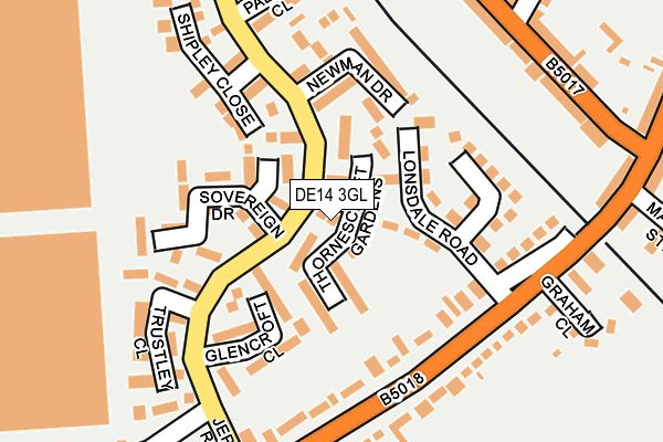 Map of S & E H GROUP LTD at local scale