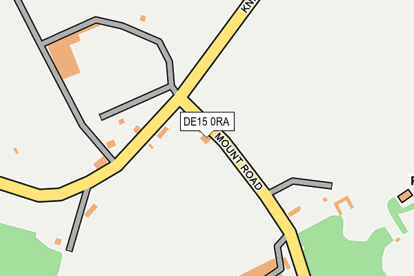 DE15 0RA map - OS OpenMap – Local (Ordnance Survey)