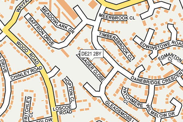 DE21 2BY map - OS OpenMap – Local (Ordnance Survey)