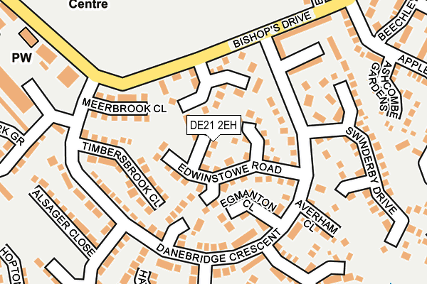 DE21 2EH map - OS OpenMap – Local (Ordnance Survey)