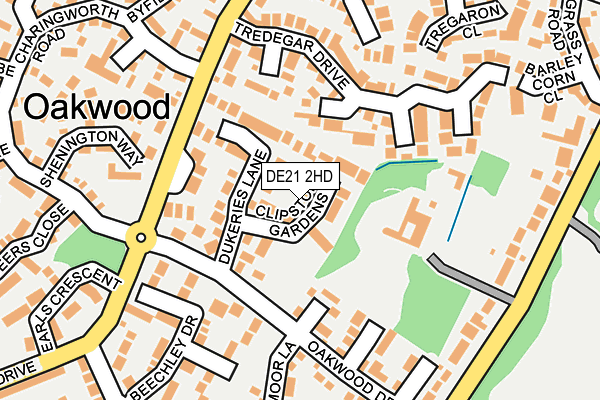 DE21 2HD map - OS OpenMap – Local (Ordnance Survey)