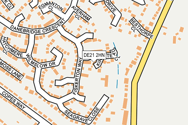 DE21 2HN map - OS OpenMap – Local (Ordnance Survey)