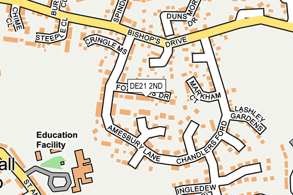 DE21 2ND map - OS OpenMap – Local (Ordnance Survey)