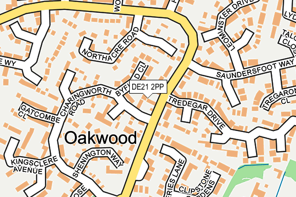DE21 2PP map - OS OpenMap – Local (Ordnance Survey)
