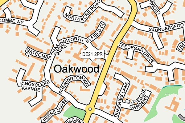 DE21 2PR map - OS OpenMap – Local (Ordnance Survey)