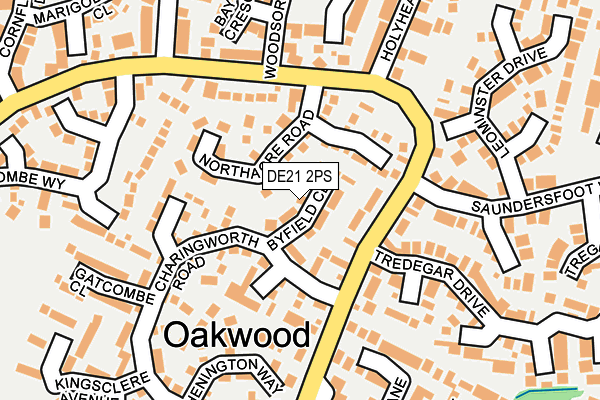 DE21 2PS map - OS OpenMap – Local (Ordnance Survey)