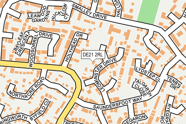 DE21 2RL map - OS OpenMap – Local (Ordnance Survey)