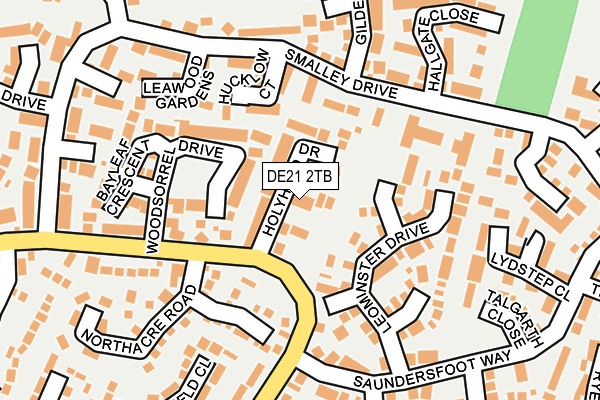 DE21 2TB map - OS OpenMap – Local (Ordnance Survey)