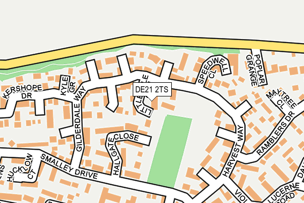DE21 2TS map - OS OpenMap – Local (Ordnance Survey)