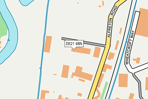 DE21 4BN map - OS OpenMap – Local (Ordnance Survey)