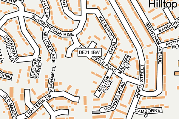 DE21 4BW map - OS OpenMap – Local (Ordnance Survey)
