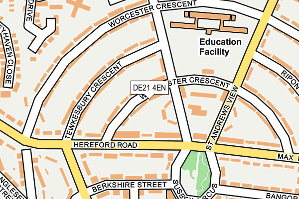 DE21 4EN map - OS OpenMap – Local (Ordnance Survey)