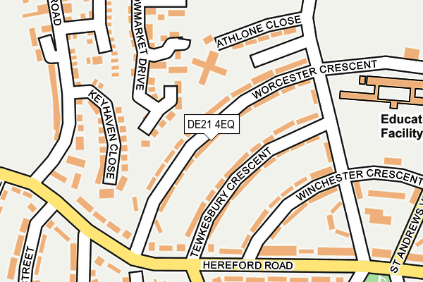DE21 4EQ map - OS OpenMap – Local (Ordnance Survey)