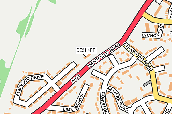 DE21 4FT map - OS OpenMap – Local (Ordnance Survey)