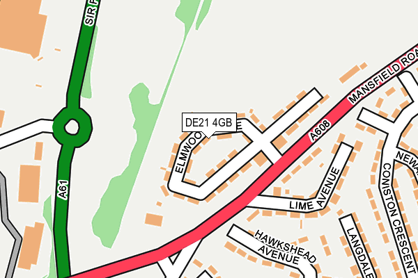 DE21 4GB map - OS OpenMap – Local (Ordnance Survey)
