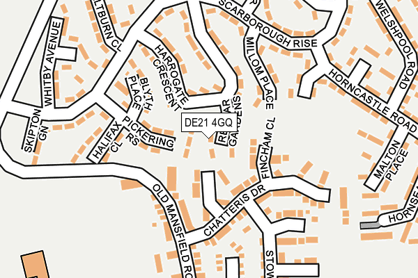 DE21 4GQ map - OS OpenMap – Local (Ordnance Survey)