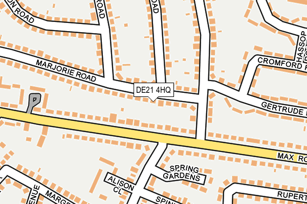 DE21 4HQ map - OS OpenMap – Local (Ordnance Survey)