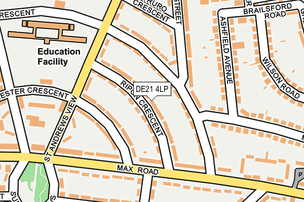 DE21 4LP map - OS OpenMap – Local (Ordnance Survey)