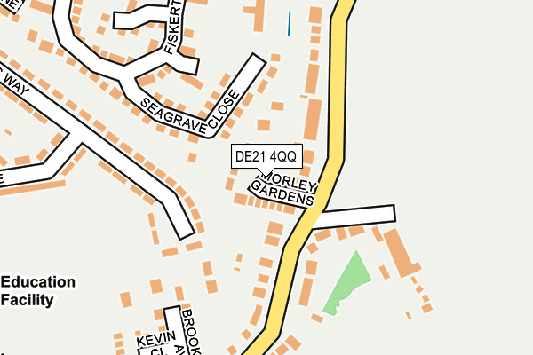 DE21 4QQ map - OS OpenMap – Local (Ordnance Survey)