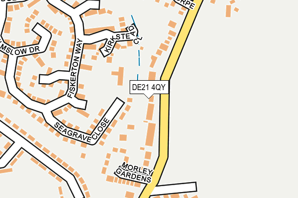 DE21 4QY map - OS OpenMap – Local (Ordnance Survey)