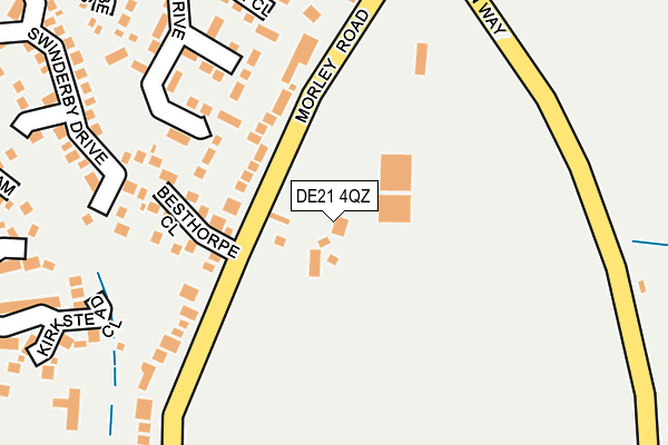 DE21 4QZ map - OS OpenMap – Local (Ordnance Survey)