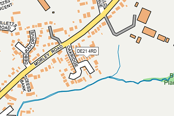 DE21 4RD map - OS OpenMap – Local (Ordnance Survey)