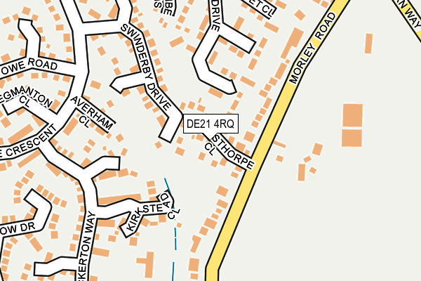 DE21 4RQ map - OS OpenMap – Local (Ordnance Survey)