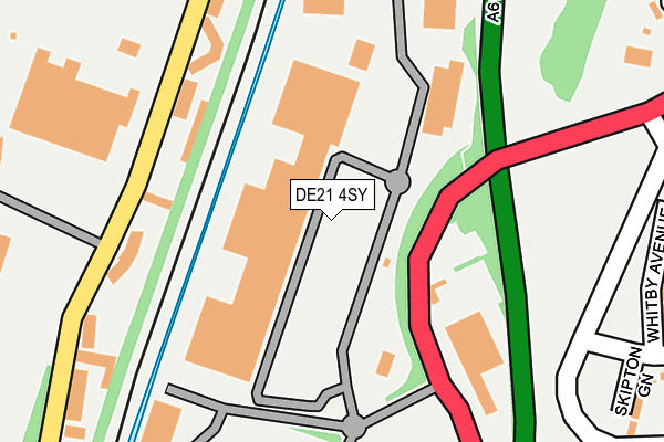 DE21 4SY map - OS OpenMap – Local (Ordnance Survey)