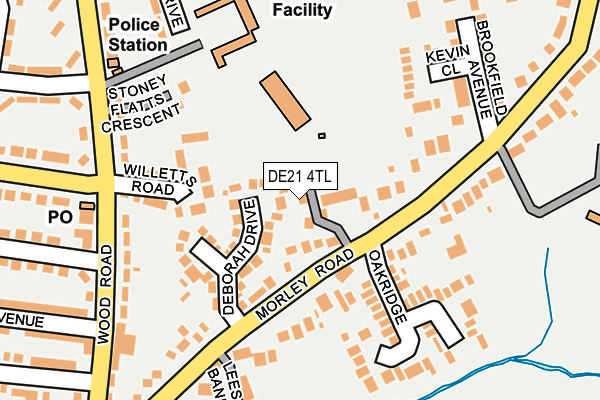 DE21 4TL map - OS OpenMap – Local (Ordnance Survey)