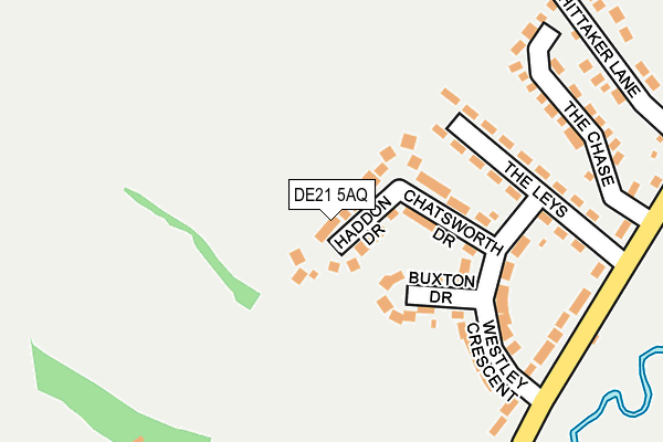 DE21 5AQ map - OS OpenMap – Local (Ordnance Survey)