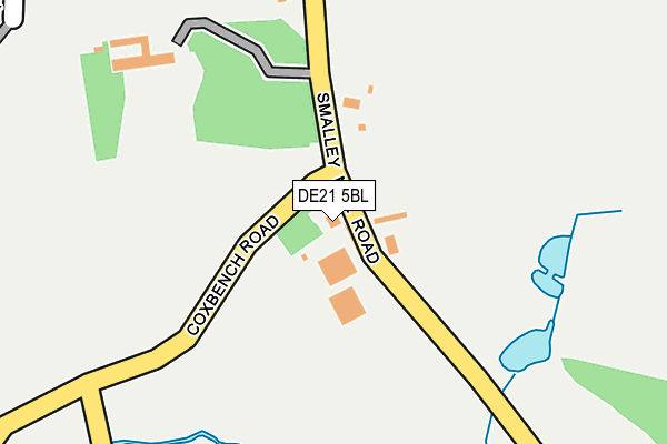 DE21 5BL map - OS OpenMap – Local (Ordnance Survey)