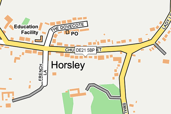 DE21 5BP map - OS OpenMap – Local (Ordnance Survey)