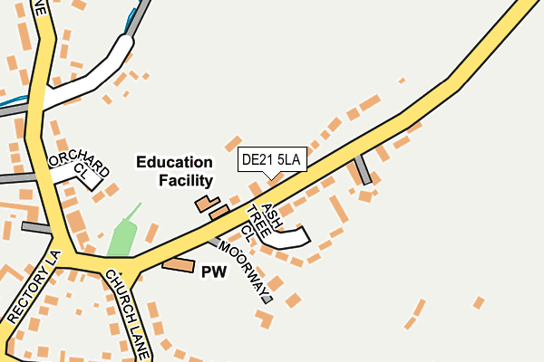 DE21 5LA map - OS OpenMap – Local (Ordnance Survey)