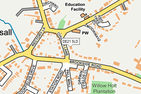 DE21 5LD map - OS OpenMap – Local (Ordnance Survey)
