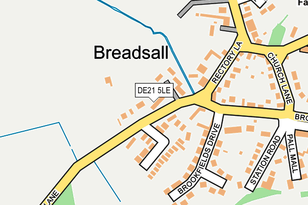 DE21 5LE map - OS OpenMap – Local (Ordnance Survey)