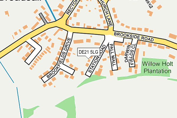 DE21 5LG map - OS OpenMap – Local (Ordnance Survey)