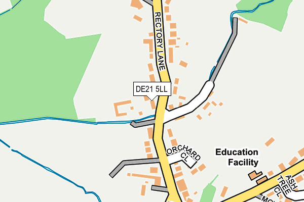 DE21 5LL map - OS OpenMap – Local (Ordnance Survey)