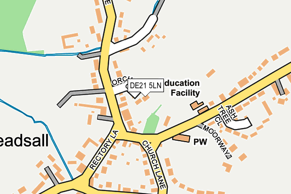 DE21 5LN map - OS OpenMap – Local (Ordnance Survey)