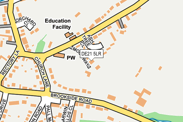 DE21 5LR map - OS OpenMap – Local (Ordnance Survey)