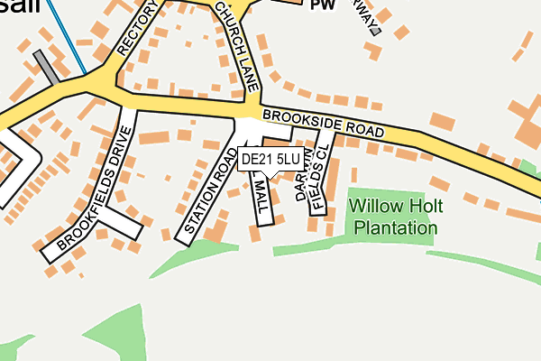 DE21 5LU map - OS OpenMap – Local (Ordnance Survey)