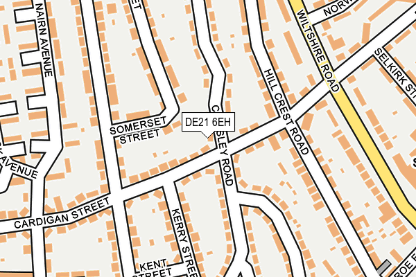 DE21 6EH map - OS OpenMap – Local (Ordnance Survey)