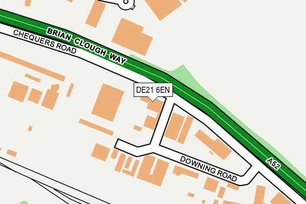 DE21 6EN map - OS OpenMap – Local (Ordnance Survey)