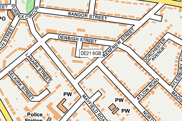 DE21 6GB map - OS OpenMap – Local (Ordnance Survey)