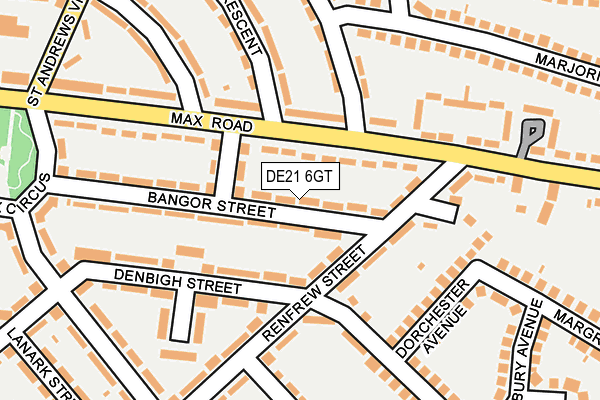 DE21 6GT map - OS OpenMap – Local (Ordnance Survey)