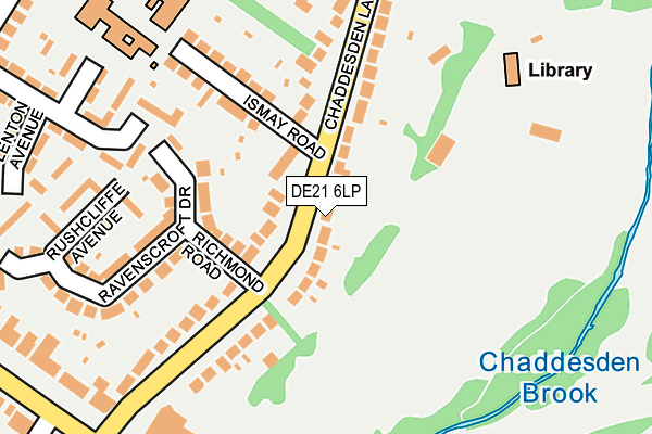 DE21 6LP map - OS OpenMap – Local (Ordnance Survey)