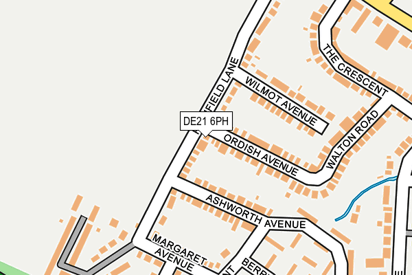 DE21 6PH map - OS OpenMap – Local (Ordnance Survey)