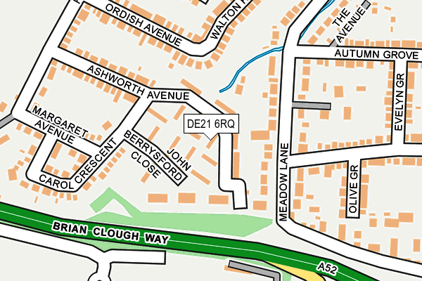 DE21 6RQ map - OS OpenMap – Local (Ordnance Survey)